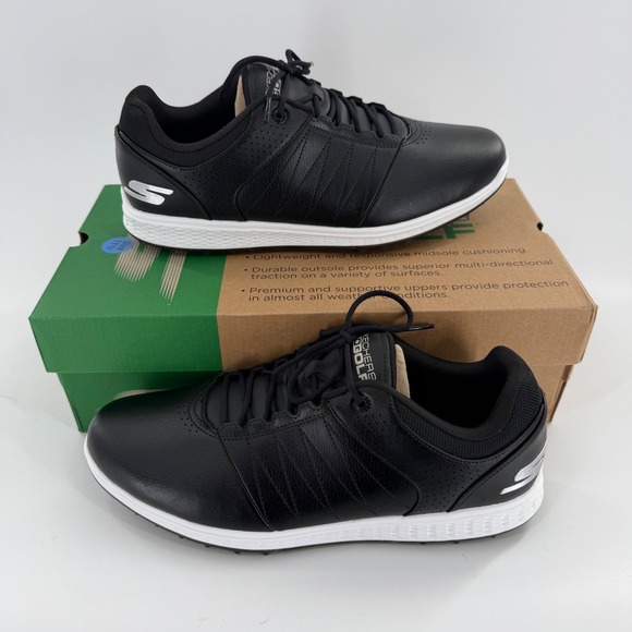 Skechers GO GOLF‎ Pivot Mens Black Water Repellent Golf Shoes 54545EWW 11.5 main image 6